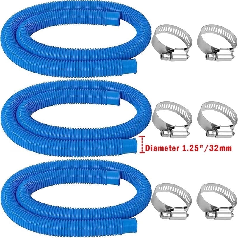 1.25 Pool Hose Pool Pump Replacement Hose for Above Ground Pools 59 Long Pool Filter Hose Pool 32mm Hoses Replacement Pool Tubes for 330GPH 530GPH 1000GPH Filter Pumps Pump Model 607 637