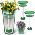 2 Pack Plant Risers for Inside Pots 11-17 Adjustable Height Plant Risers with Drainage Holes Rise Planter Filler Risers for Tall Flower Pots and Large Plant Pots 6 8 10 Base or Top
