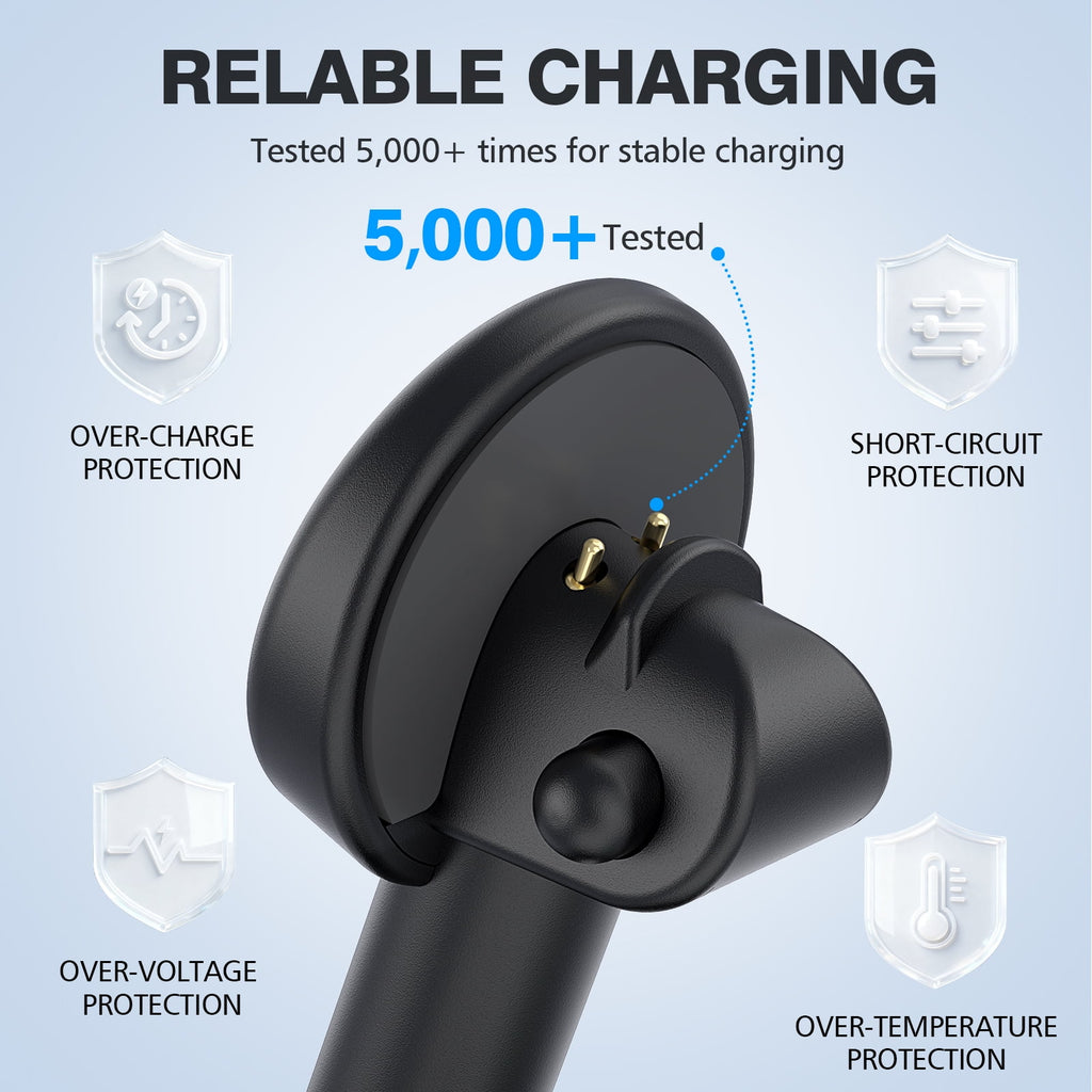 Charging Station for Meta Wayfarer/Skyler/Headliner Portable Charging Dock Compatible with Oakley Meta HSTN Travel Charging Stand with Cable LED Indicator Black
