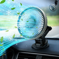 Car Fan Rechargeable Car Fan with 3 Speeds Low Noise Strong Magnetic/Vacuum Suction Cup No Trace Removable Car Suction Cup Fan for Vehicle Truck Suv Car Van Rv Pickup