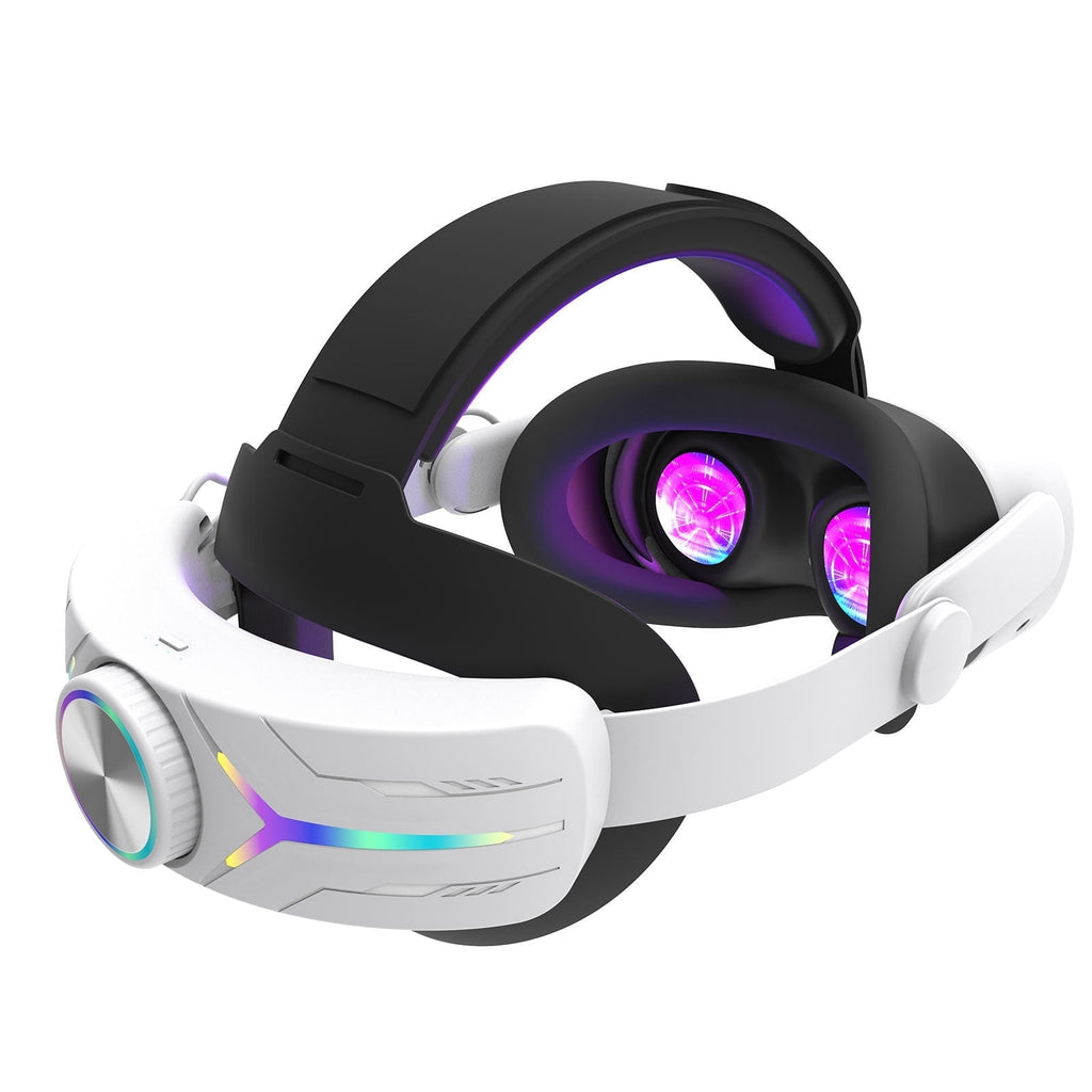 Head Strap Battery for Meta Quest 3S 12000mAh Replacement Rechargeable Headstrap for Oculus Quest RGB Head Strap Fast Charging Adjustable Battery Pack Headset Accessories Enhanced Comfort