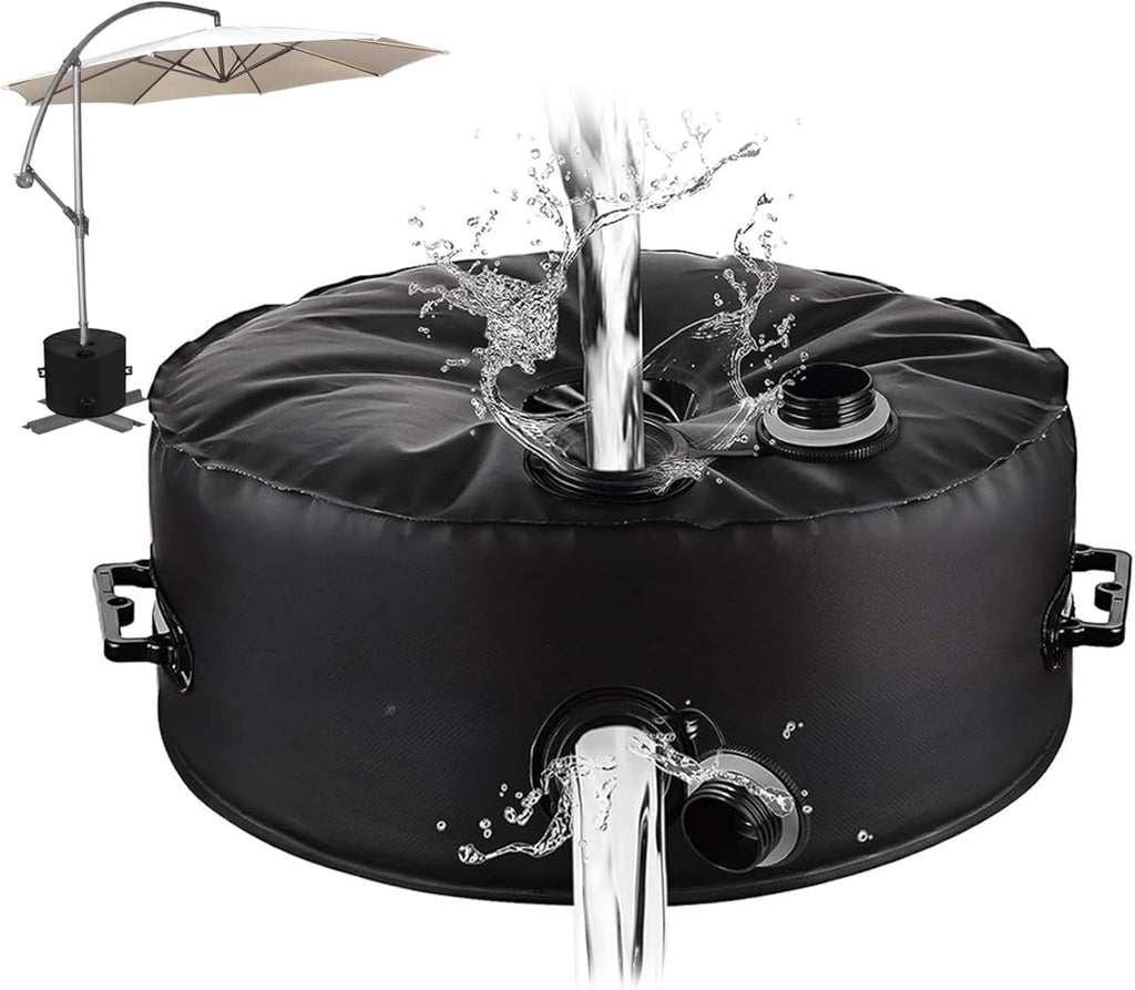 Umbrella Base Weight Water Bag Weatherproof Fillable Heavy Duty Weight Bag for Outside Umbrella Stand Water Weights for Umbrella Stand Furniture Leg Weights Up to 25 lbs