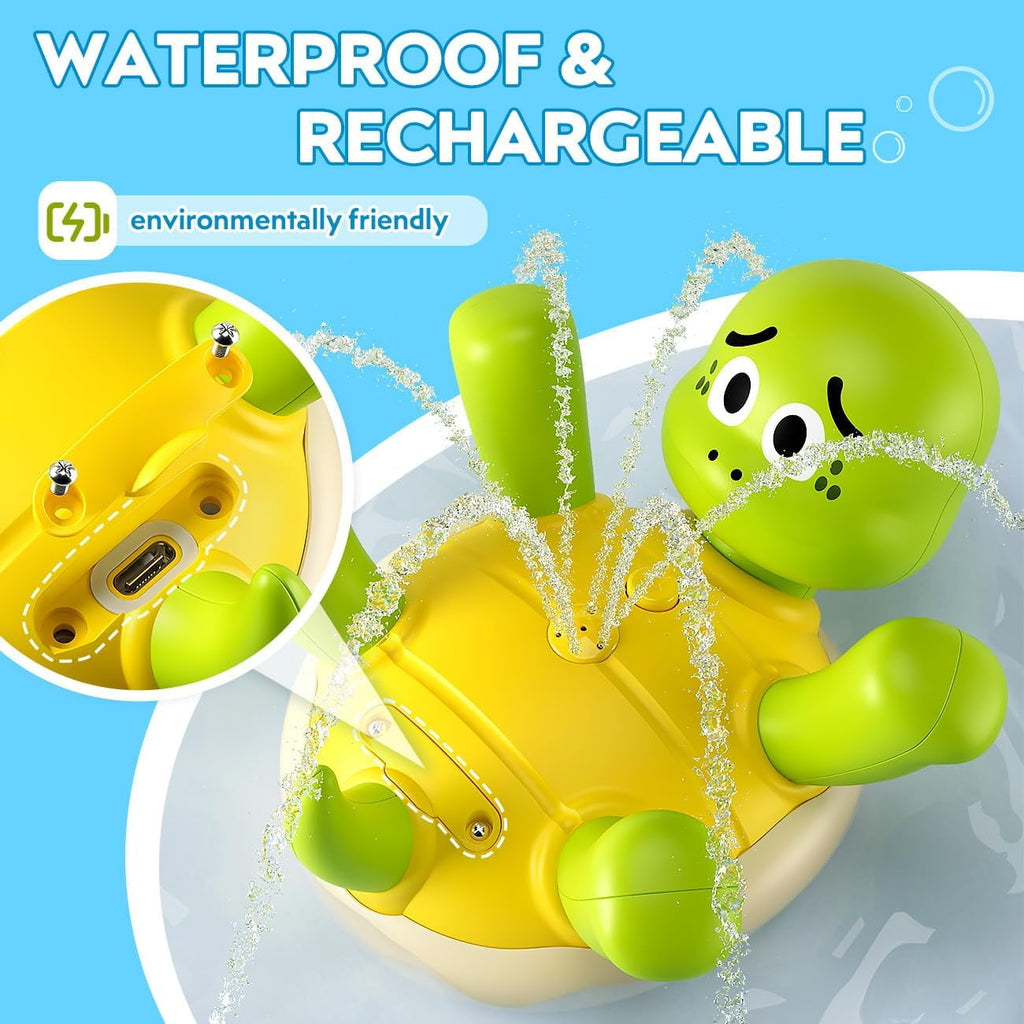 Baby Bath Toys Toddler Bathtub Toy Turtle Sprinkler Sprinkler Swimming Turtle Water Toys Bathtub Water Toys Birthday Gifts for Kids Bath Pool Water Spray Toys for Babies Toddlers 3-8