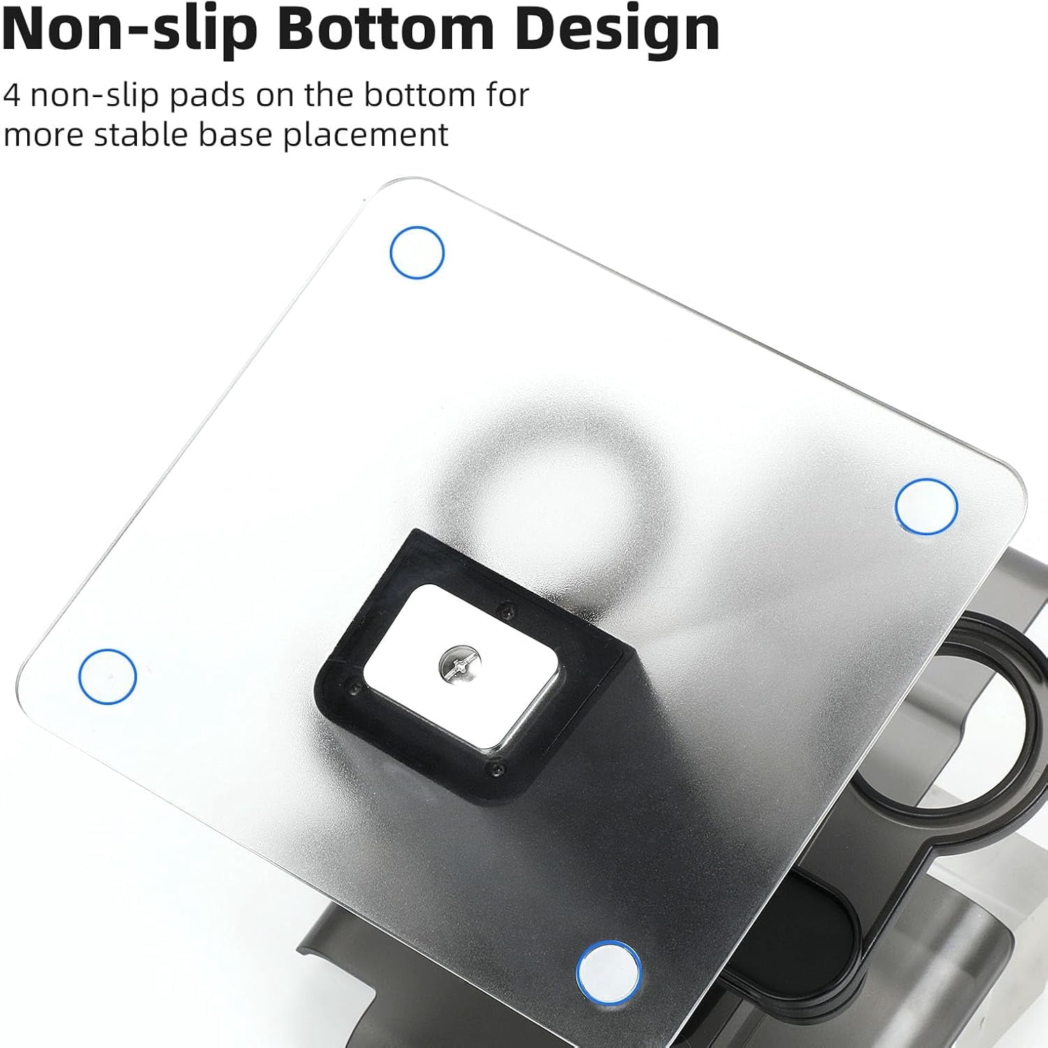 VR Stand Headset Charging Dock for Quest 3S/Quest 3/Quest 2 VR Headset Display Stand and Stable Bracket Storage Base Bottom RGB LED Light