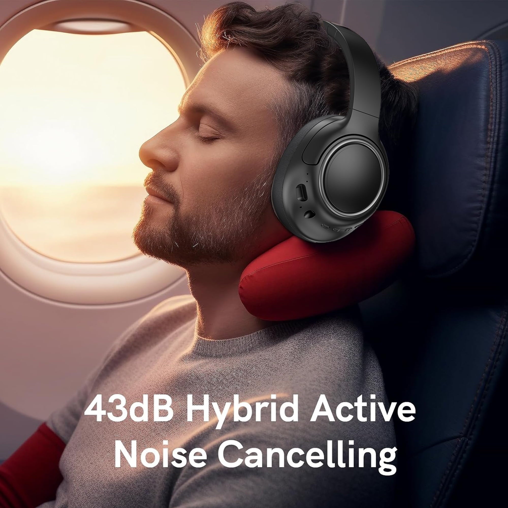 Wireless Headphones with Built-in Microphone Bluetooth Headphones Headset Noise Cancelling over-on Ear Headphones Lux Bluetooth Headphones for Home Game Computer