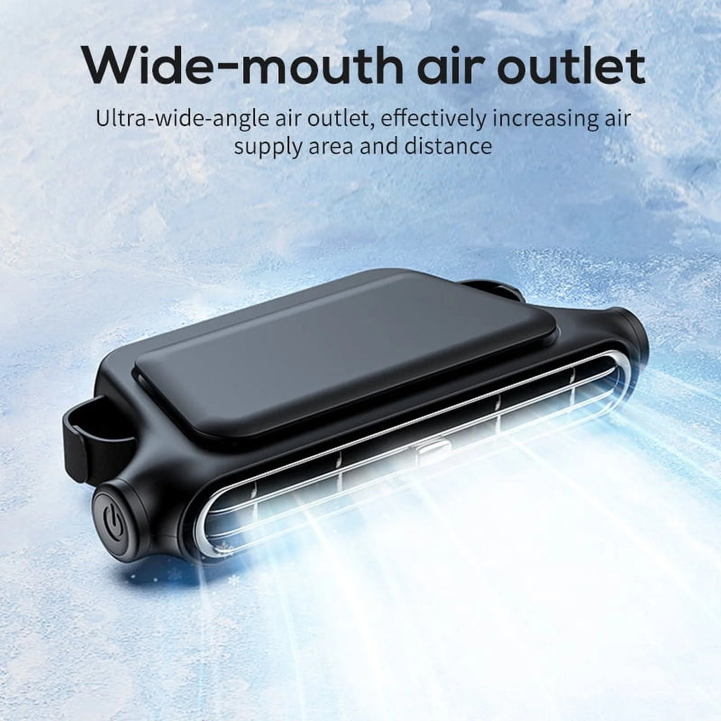 Wiher Car Seat Cooling Fan Rechargeable Car Headrest Fan for Front Rear Seat Fan for Car Backseat 3 Speeds Portable Car Cooling Fan for SUV RV Vehicles(Black)