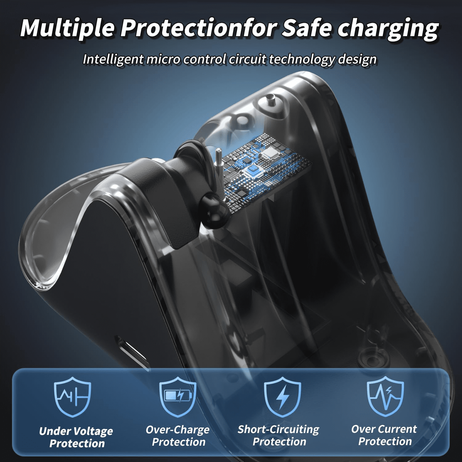 Charging Station for Meta Wayfarer/Skyler/Headliner Compact Charger Compatible with Oakley HSTN LED Indicator Space Gray