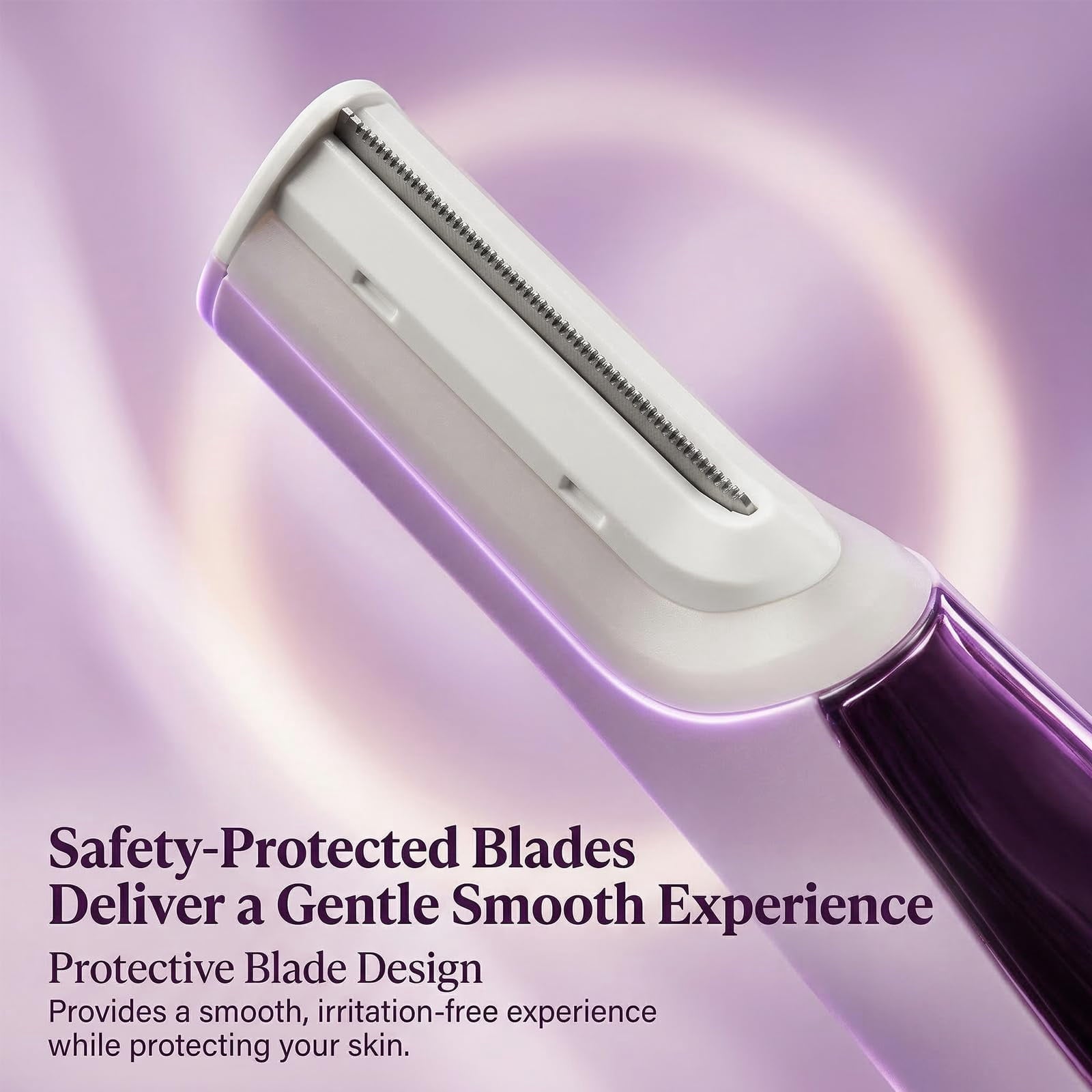 Sonic Dermaplaning Tool for Women Rechargeable Face Dermaplane Razor with Sonic Edge Technology for FacialHair Peach Fuzz & Exfoliation Removal LED Light 3 Speeds 13 Refill Blades