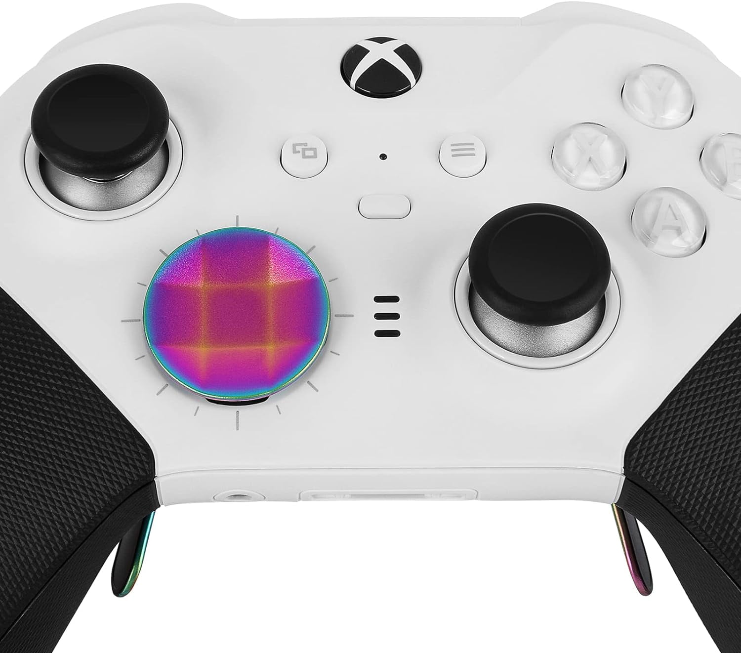 Prociv 17 in 1 Metal Thumbsticks for Xbox One Elite Series 2 Elite Series 2 Controller Accessory Parts Gaming Accessory Replacement Metal Mod 6 Swap Joystick 4 Paddles 2 D-Pads 1 Tool (Color)