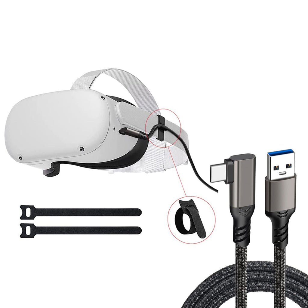 Prociv Compatible for Oculus Quest 2 Link Cable 16.4FT VR Headset Cable for Oculus Quest 2 / Quest 3 USB 3.0 to TYEE C High Speed Data Transfer Charging Cord for Gaming PC & USB C Chargers